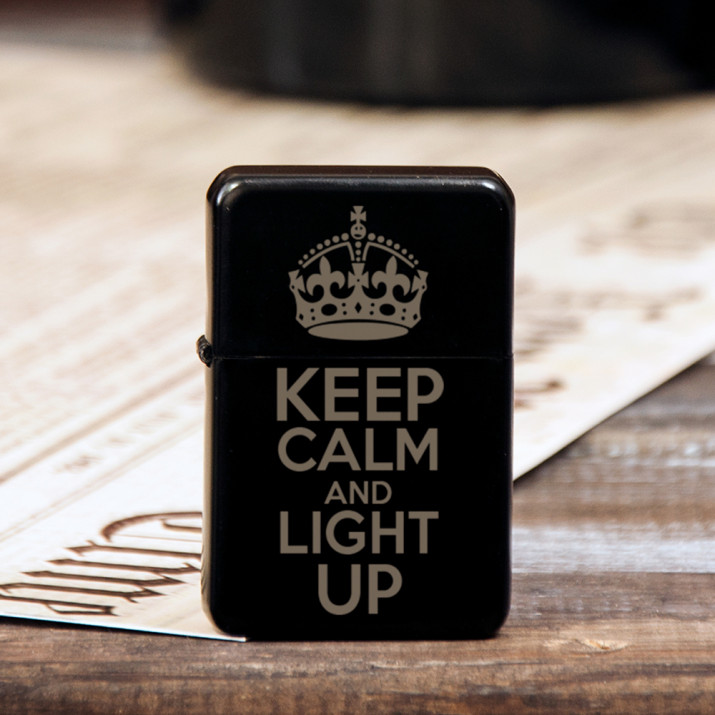 Keep calm - Feuerzeug mit Gravur